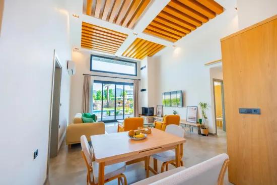 Köyceğiz Beyobası Stadtteil möbliert mit Pool zu vermieten freistehende Villa