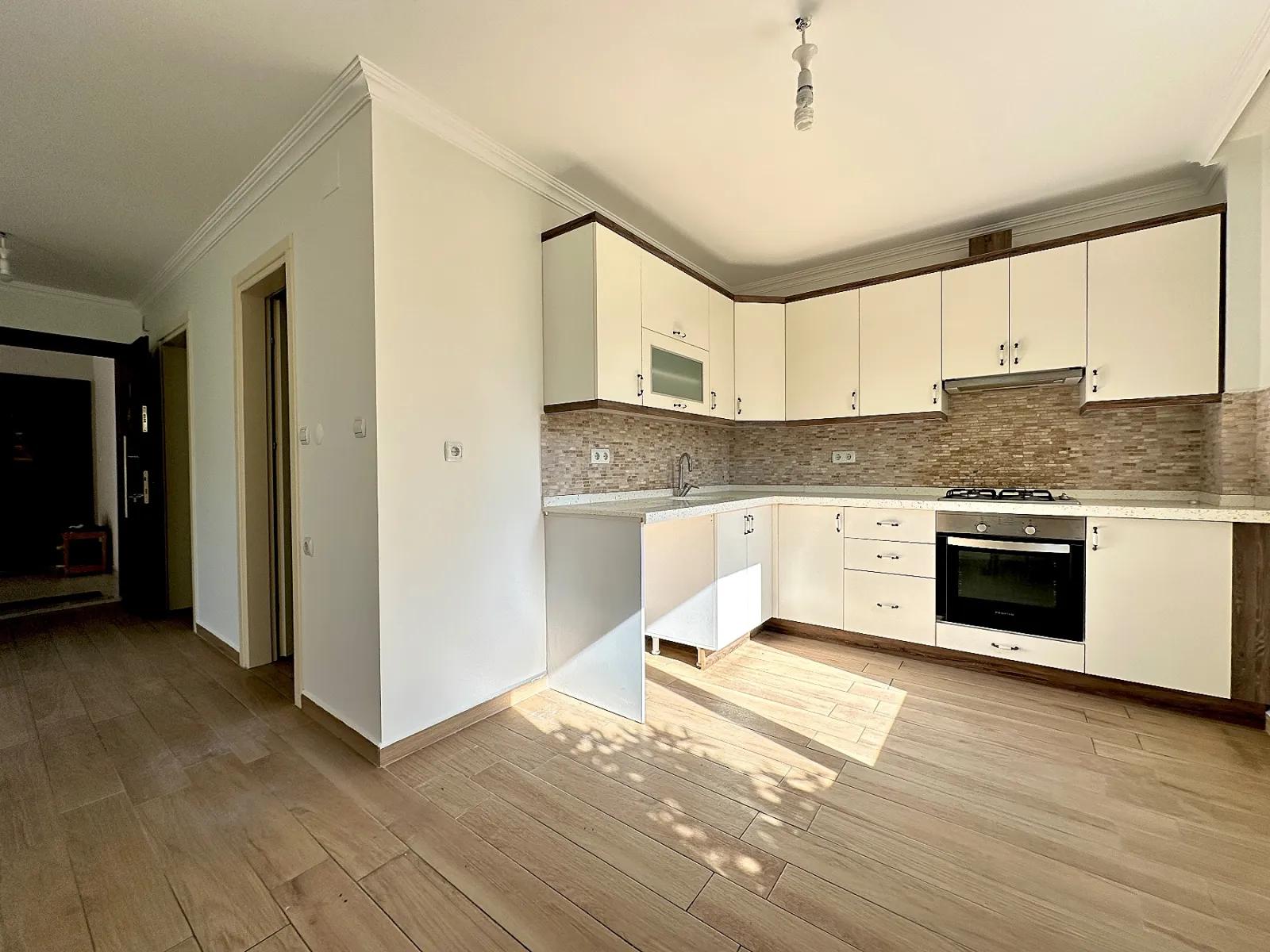 Village Centre Location Closed Balcony And Air Conditioned 1+1 Apartment