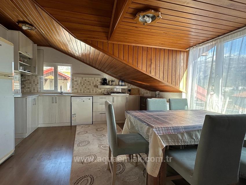 Köyceğiz Yenimahalle Large Terrace Air Conditioned Furnished 2+1 Flat For Rent