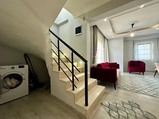 Köyceğiz centre, air‑conditioned and furnished duplex 3+1 flat